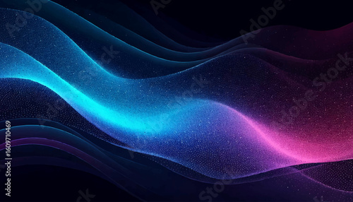 Cyber Big Data Flow Particles Bokeh. Digital Neural Network. Concept of AI Artificial Intelligence Technology Machine Deep Learning. Digital Communication. Science Technology Presentation Vector.