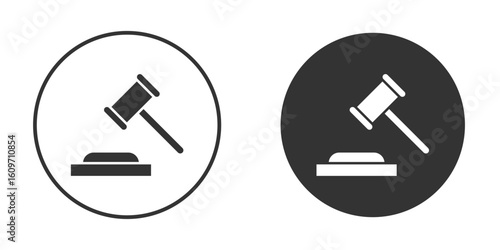 Auction icon symbol sign in solid style.