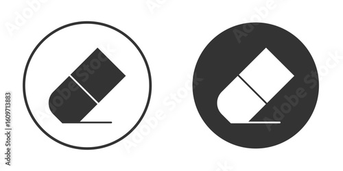 Eraser icon symbol sign in solid style.