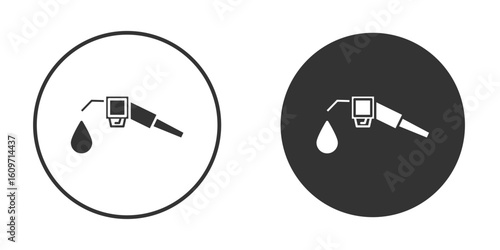 Fuel icon symbol sign in solid style.