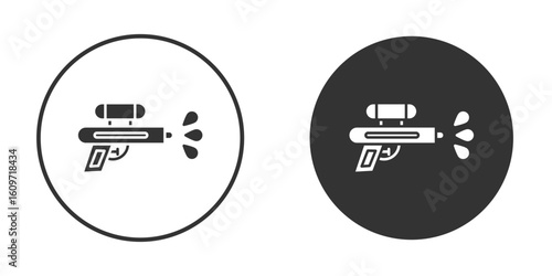 Squirt gun icon symbol sign in solid style.