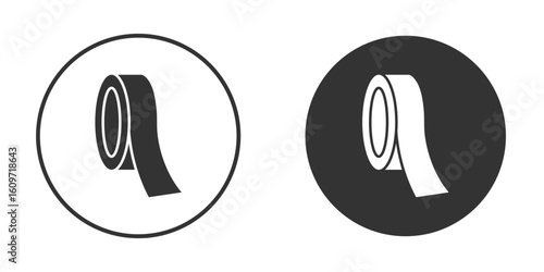 Tape icon symbol sign in solid style.