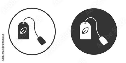 Tea bag icon symbol sign in solid style.