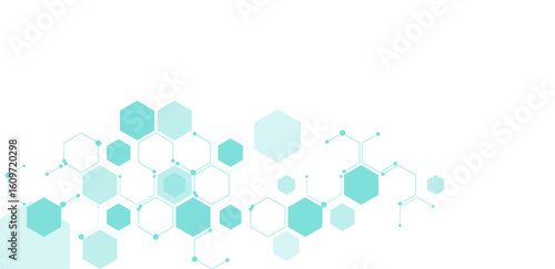Abstract hexagons pattern element vector illustration