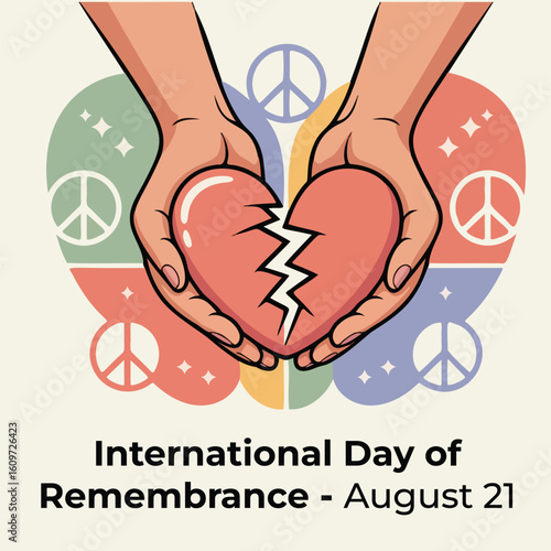 International Day of Remembrance and Tribute to the Victims of Terrorism – August 21 Illustration