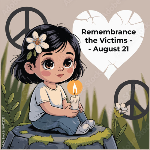 International Day of Remembrance and Tribute to the Victims of Terrorism – August 21 Illustration