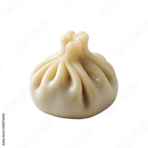 Isolated delicious khinkali on a black background