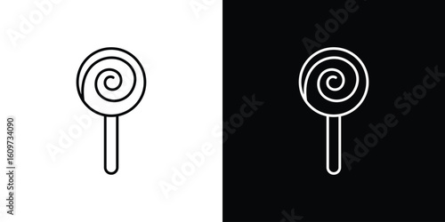 Candy icon linear vector icon. Editable stroke lines.