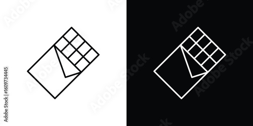 Chocolate icon linear vector icon. Editable stroke lines.