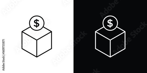 Donate icon linear vector icon. Editable stroke lines.