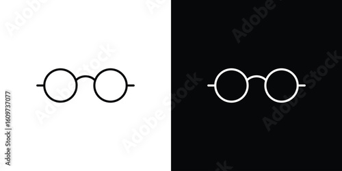 Glasses icon linear vector icon. Editable stroke lines.