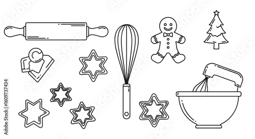 Essential Baking Tools and Cookie Cutters for Holiday Treats, making a perfect Christmas or holiday baking experience
