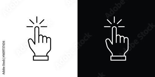 Interactive icon linear vector icon. Editable stroke lines.