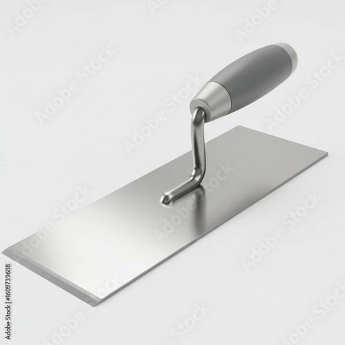 A bright yellow square plastic bucket with a handle, an isolated product shot. This utilitarian container represents industrial manufacturing.