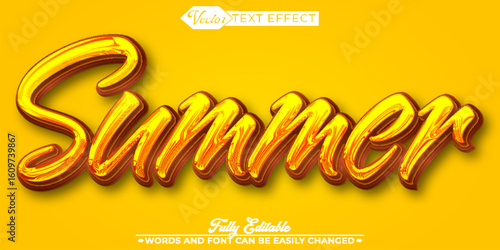  Bright and Relaxing Summer Beach Vector Editable Text Effect Template