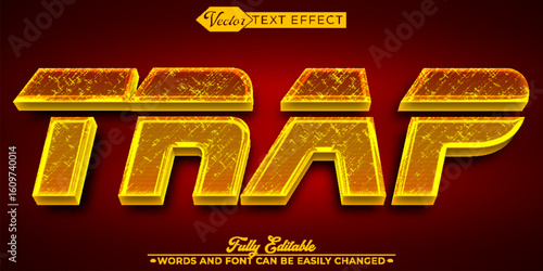  Clever and Dangerous Trap Capture Vector Editable Text Effect Template