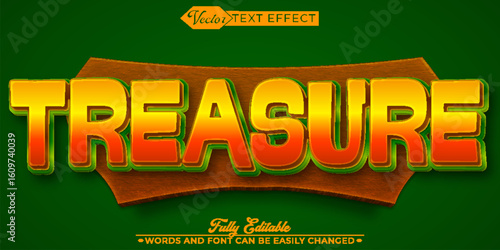  Ancient and Valuable Treasure Gold Vector Editable Text Effect Template