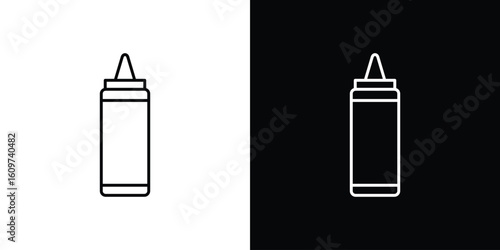 Sauce icon linear vector icon. Editable stroke lines.