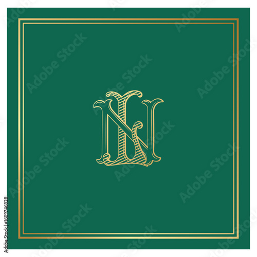 NL, LN, logo NL, Letter NL,  Monogram NL,Wedding Monogram, Wedding Logo, Logo Design , Monogram Vintage