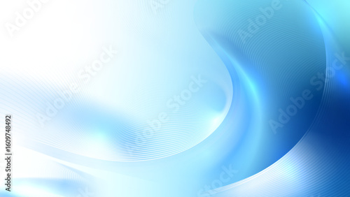 Abstract blue wavy illustration. Perfect for brochures, presentations and any design.