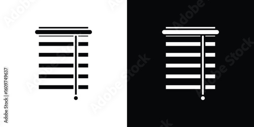 Blinds icon Symbol, logo illustration. Vector graphics for web.