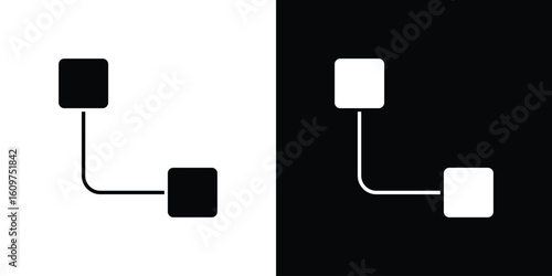 Diagram nested icon Symbol, logo illustration. Vector graphics for web.