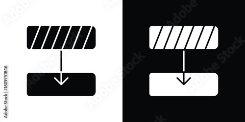 Diagram next icon Symbol, logo illustration. Vector graphics for web.
