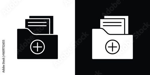 File medical icon Symbol, logo illustration. Vector graphics for web.