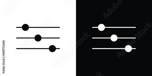 Filter Button icon Symbol, logo illustration. Vector graphics for web.