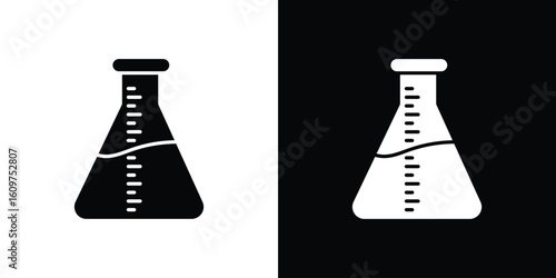 Flask icon Symbol, logo illustration. Vector graphics for web.