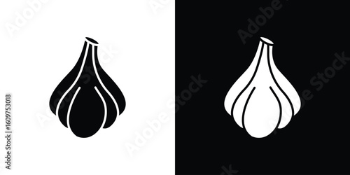 Garlic icon Symbol, logo illustration. Vector graphics for web.