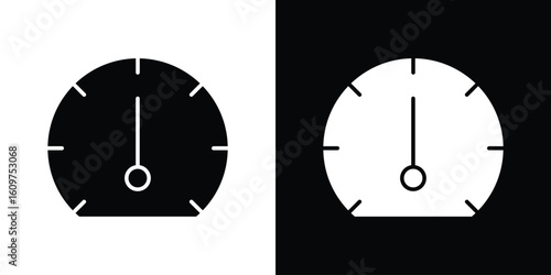 Gauge icon Symbol, logo illustration. Vector graphics for web.