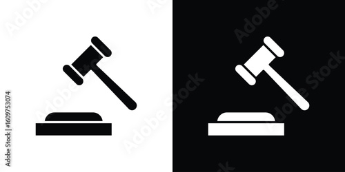 Gavel icon Symbol, logo illustration. Vector graphics for web.