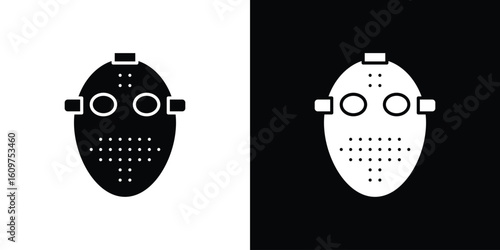 Hockey mask icon Symbol, logo illustration. Vector graphics for web.