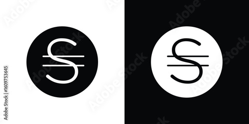 Hryvnia icon Symbol, logo illustration. Vector graphics for web.