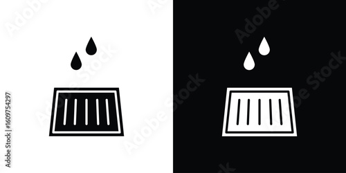 Manhole icon Symbol, logo illustration. Vector graphics for web.