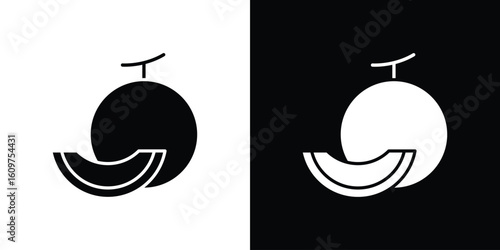 Melon icon Symbol, logo illustration. Vector graphics for web.