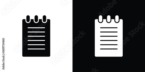 Memo Pad icon Symbol, logo illustration. Vector graphics for web.