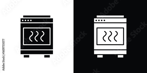 Oven icon Symbol, logo illustration. Vector graphics for web.
