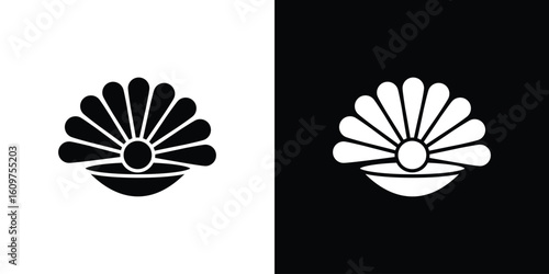 Pearl icon Symbol, logo illustration. Vector graphics for web.