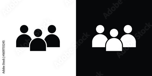 people icon Symbol, logo illustration. Vector graphics for web.