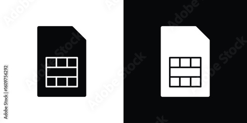 Sim card icon Symbol, logo illustration. Vector graphics for web.