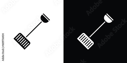 Snow shovel icon Symbol, logo illustration. Vector graphics for web.