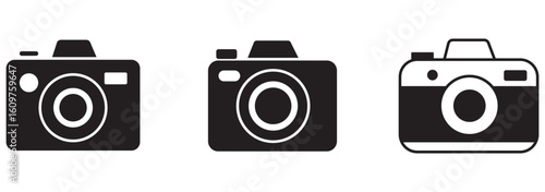 Camera icon set. photo camera icon. camera photography icon. EPS 10