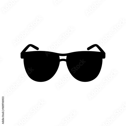 sunglass silhouette icon set vector on white background vector art