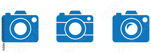 camera icon set. camera photo icon symbol, snapshot sign . line outline icons, flat style. EPS 10