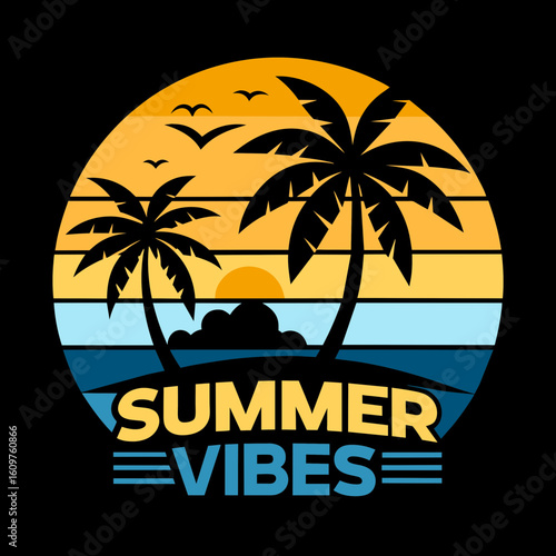 Wallpaper Mural White Background T-Shirt Design with Hawaii Summer Vibes Text Torontodigital.ca