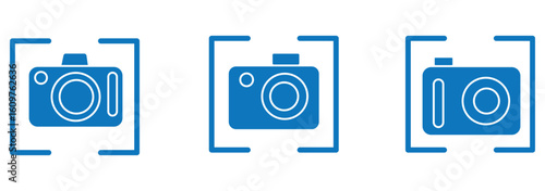 Camera icon set. photo camera icon. camera photography icon. EPS 10