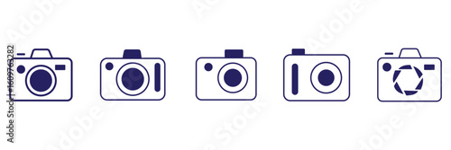 Camera icon set. photo camera icon. camera photography icon. EPS 10
