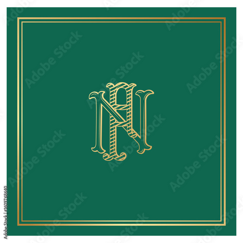 NF, FN, logo NF, Letter NF,  Monogram NF,Wedding Monogram, Wedding Logo, Logo Design , Monogram Vintage